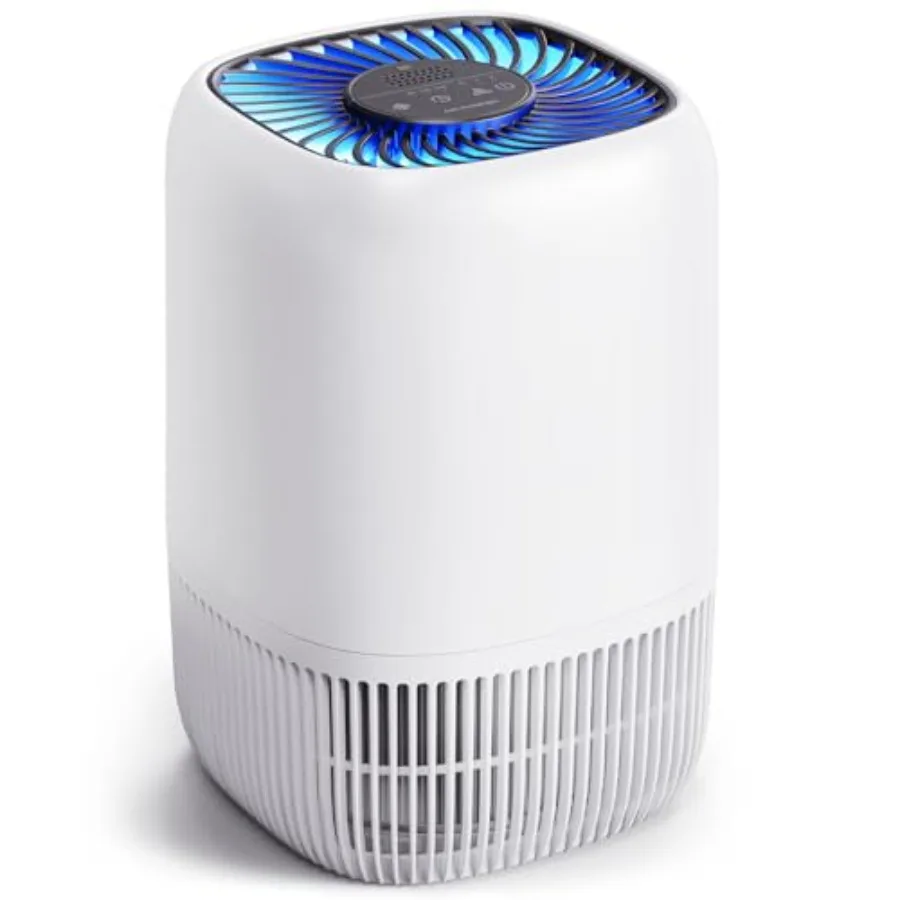 

Air Purifiers for Home with High Efficiency Filter Up to 1076 Ft² for Pet Hair, Odors, Pollen, Smoke, Compact Air Cleaner with