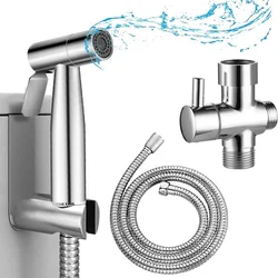 Handheld Bidet Sprayer Accessories Stainless Steel Sprayer,59-inch Hose,Wall Holder,3 Way Valve Individual sales