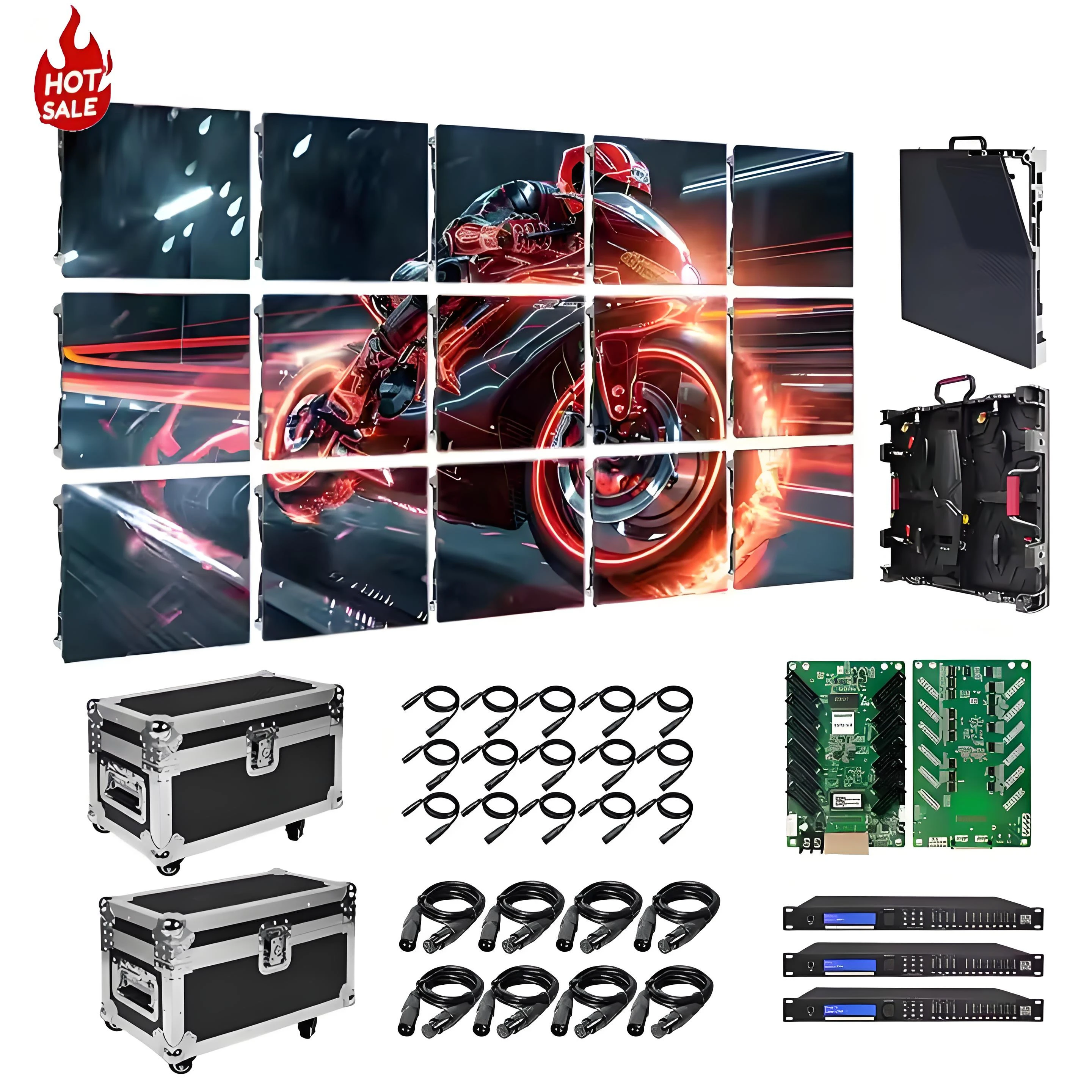 Indoor P2.604 P3.91 P4.81 500*500mm LED Module LED Video Wall Panel Rental Church Waterproof LED Outdoor Display Screen High Ref