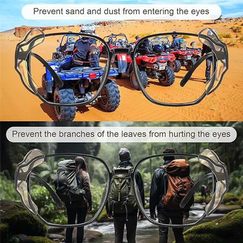 SQPP-Safety Glasses Shields Side Shields للنظارات الطبية Slipon Sideshields Side Guards