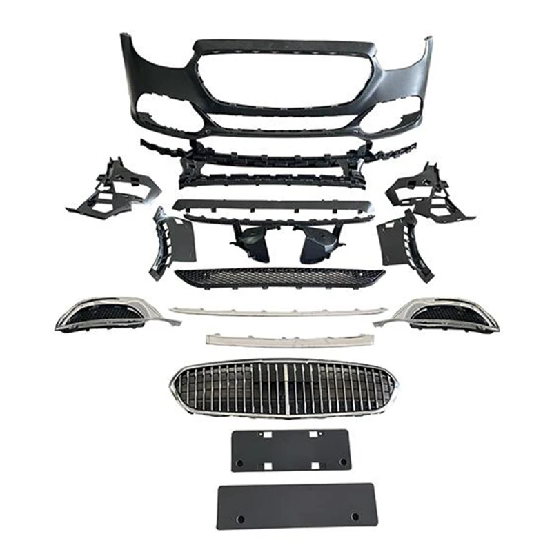 Car Body Parts Complete Modification Kits Upgrade to Maybach Front/Rear Bumper E class For W213 2021