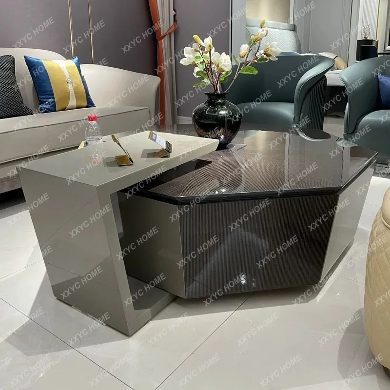 light luxury coffee table simple postmodern living room furniture suite