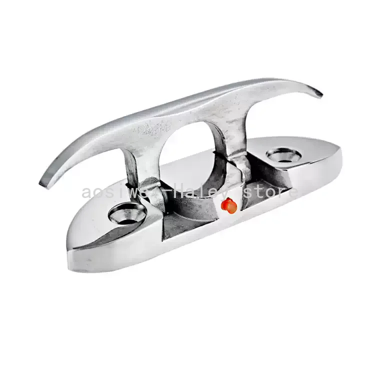 Boat Folding Cleats 316 Stainless Steel Flip Up Dock Cleat 4.5/6 inch Foldable Marine Accessories Dock Deck Rope Mooring Cleat