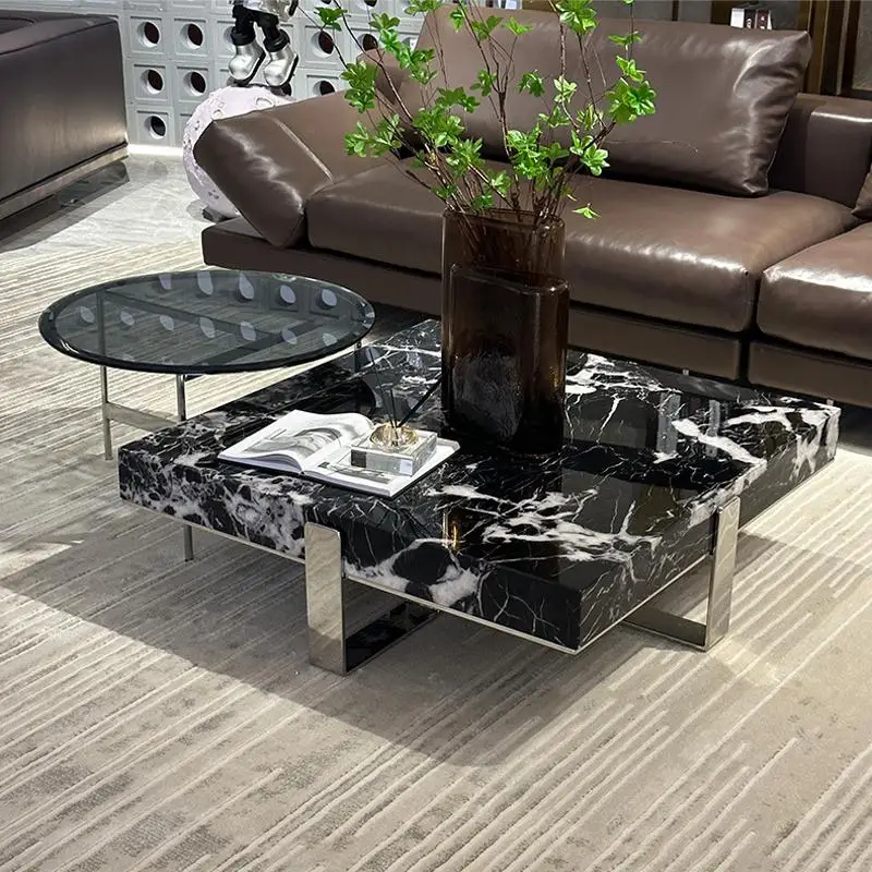 Coffee Table Decoration Rustic Saving Black Coffee Table Center Marble Mesa  Furniture
