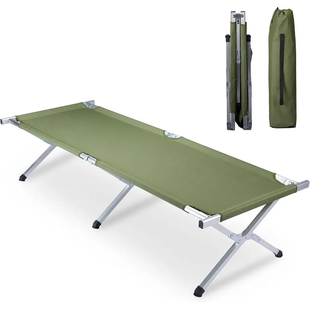 

Portable Lightweight Camping Cot with Carry Bag, Ideal for Travel, Hiking, and Outdoor Adventures