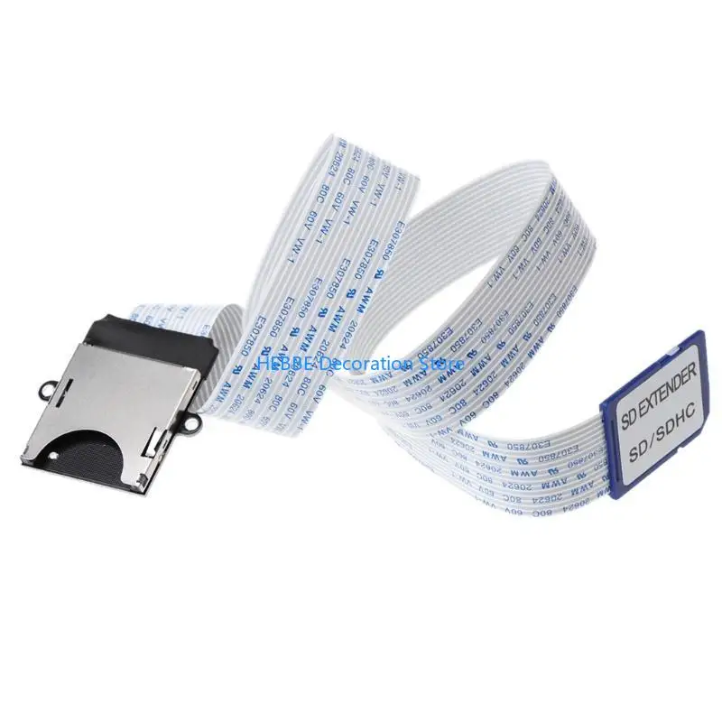 B0KC Male To Female Extending Soft Flat FPC Cable Extender for Car GPS Durable