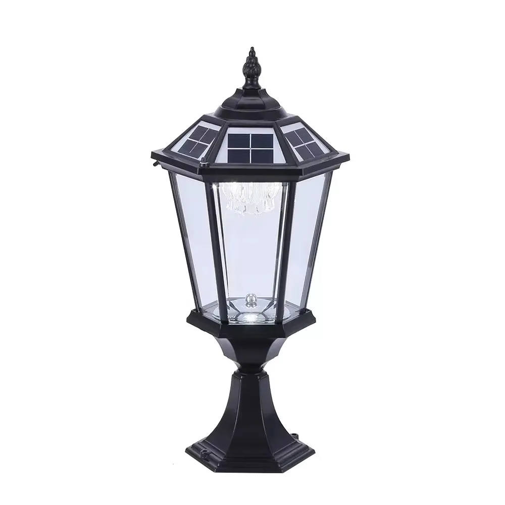 

Outdoor Waterproof IP55 Aluminum Column Garden LED Solar Post Pillar Light for Housing Gaeden Decoration