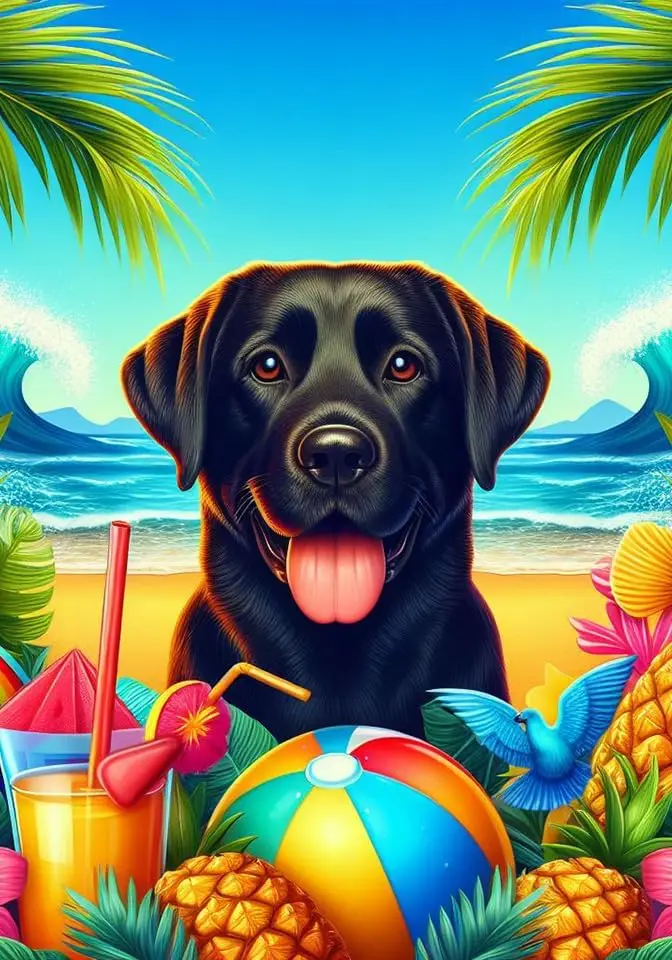 Black Labrador - Best of Breed DCR Summer Garden Flag