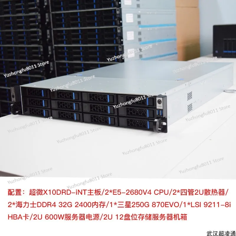 2U 12-bit storage server, Supermicro X10 dual-channel platform, private cloud, enterprise-class distributed NAS