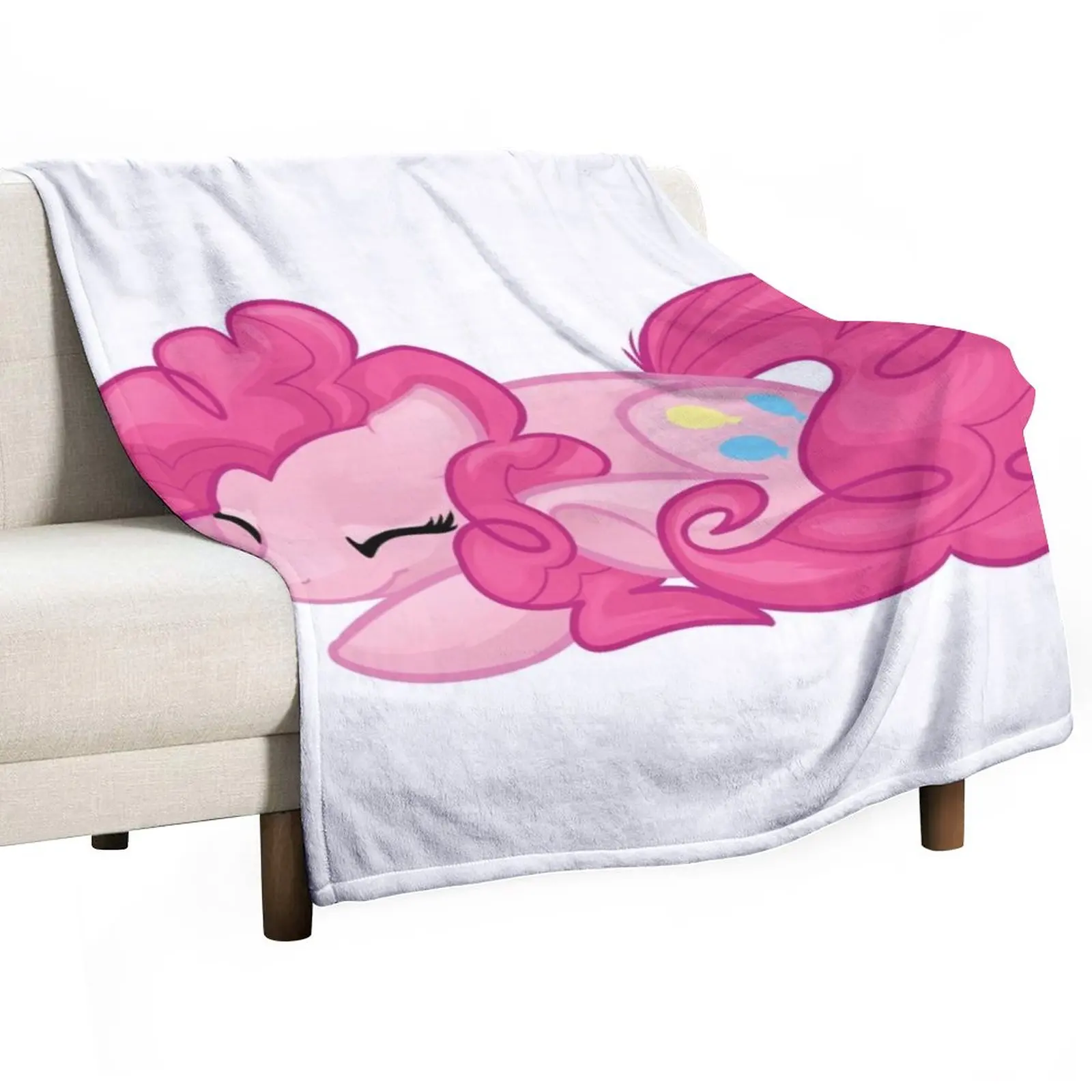 

Sleepy Pinkie Pie Throw Blanket Flannels Blanket Blanket For Decorative Sofa For Sofa Thin