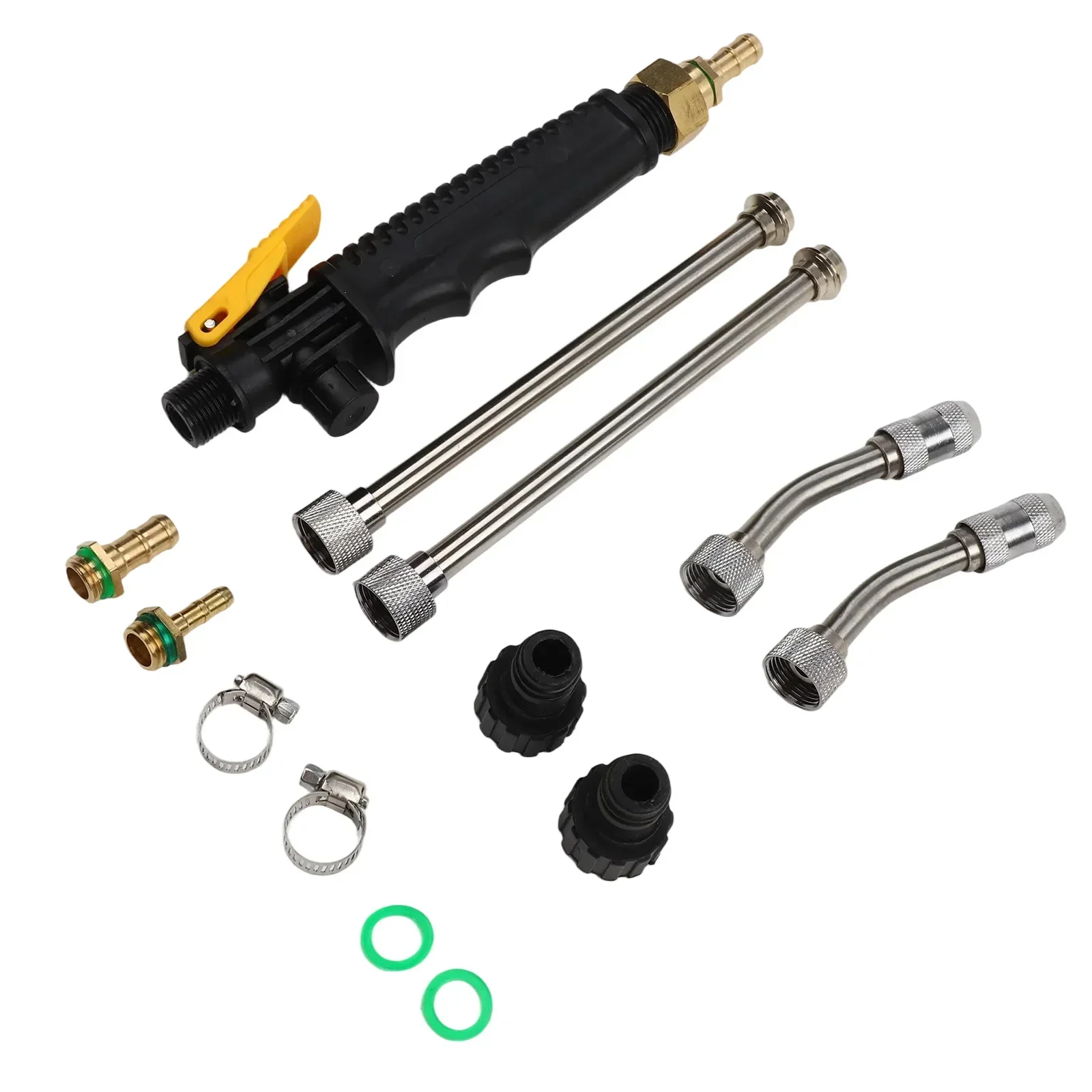 lanca-de-pulverizacao-com-corpo-em-aco-inoxidavel-configuracoes-de-comprimento-ajustaveis-e-adaptadores-de-latao-para-mangueiras-de-jardim-de-3-8-e-1-4-de-polegada