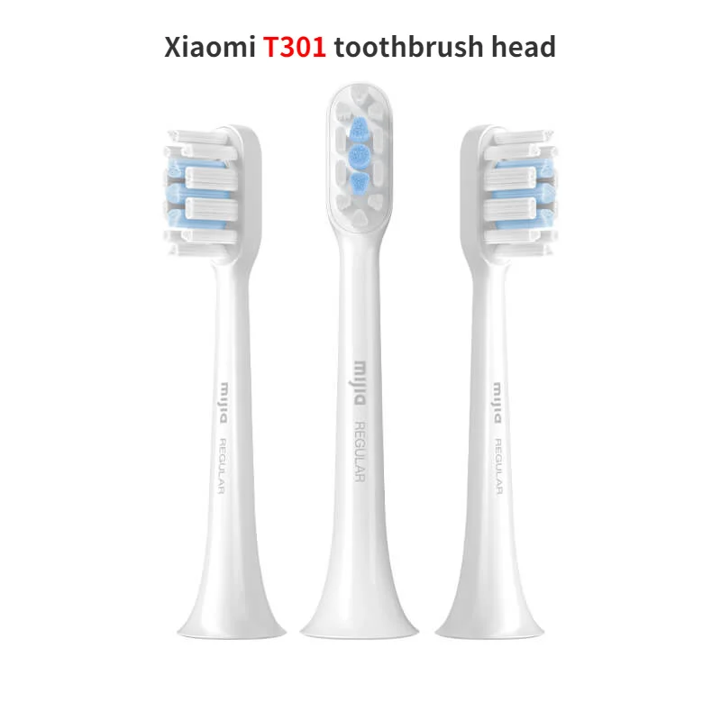 Xiaomi T301/T302 Mijia Sonic Electric Toothbrush Head 3pcs Soft Toothbrush Head Original for T301 Sonic Brush Head Teeth Nozzles