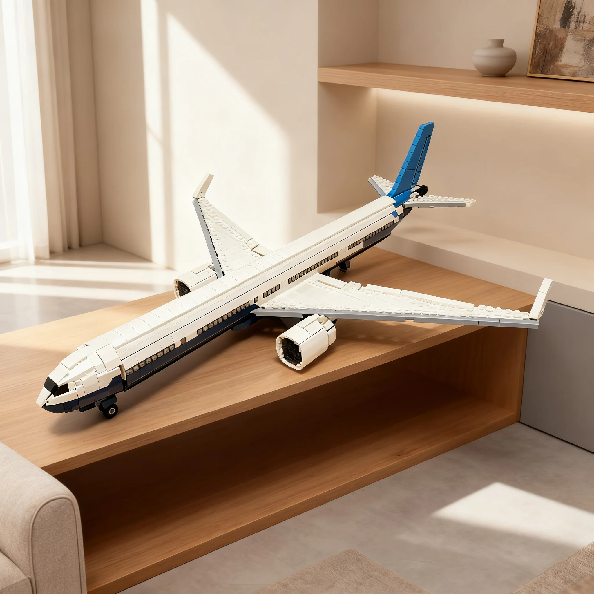 2315pcs MOC Icons Passenger Aircraft 9 Factory Livery 1 Model Building Blocks Architecture Toys Birthday Gifts Assemble DIY Idea