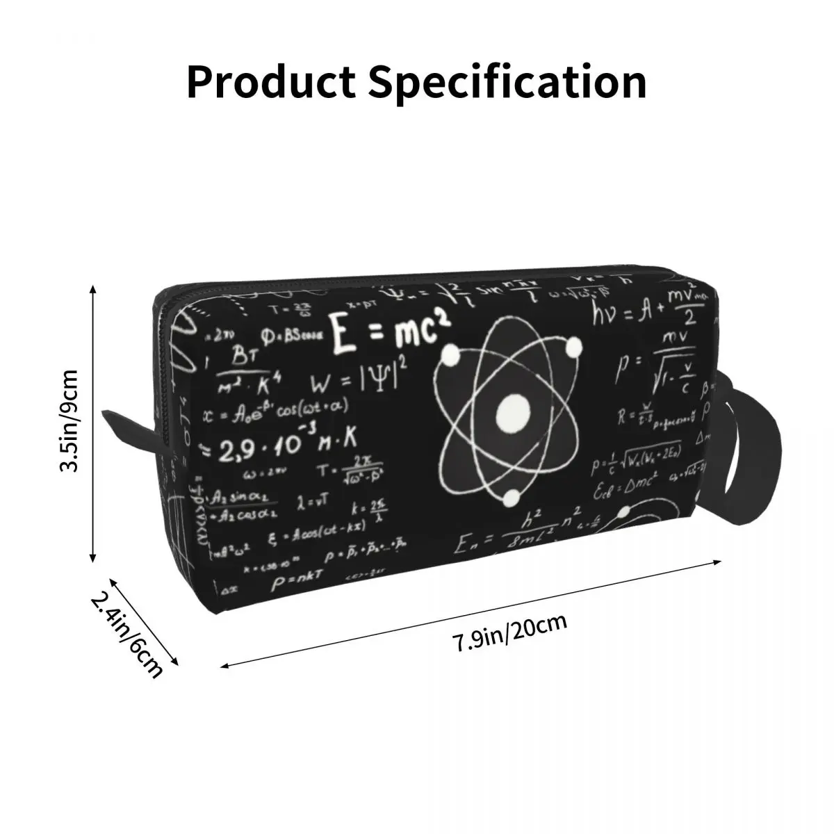 Custom Geek Maths Teacher Travel Cosmetic Bag Women Science Physics Makeup Toiletry Organizer Ladies Beauty Storage Dopp Kit