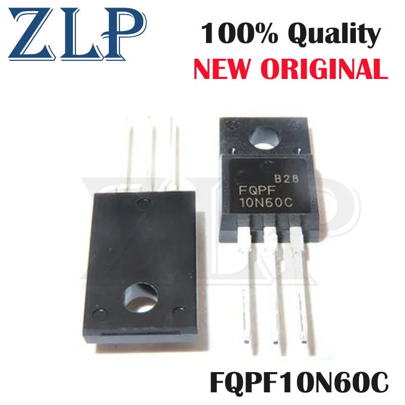 

10PCS/LOT FQPF10N60C TO-220F 10N60C 10N60 TO220 New original