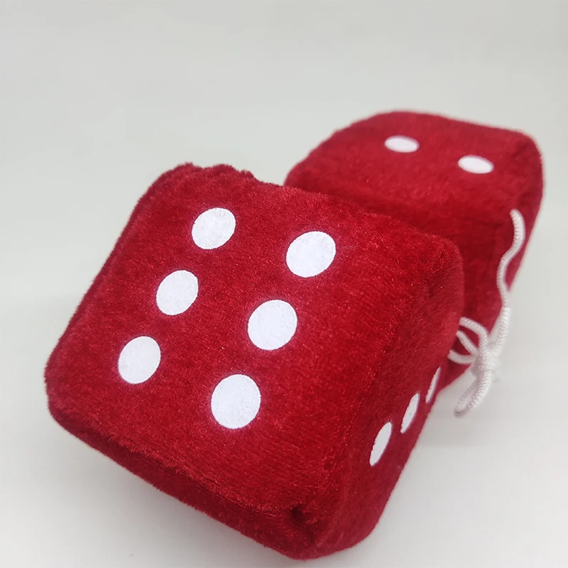 Car To Car Plush Pendant Three-Dimensional Square Dice image 3