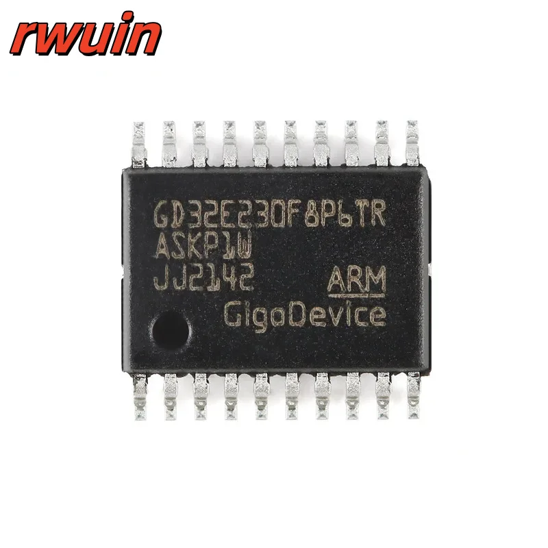 5Pcs/1pc GD32E230F8P6TR GD32E230 GD32 GD32E 32E230F8P6TR TSSOP-20 ARM Cortex-M23 32-bit Microcontroller MCU IC Controller Chip