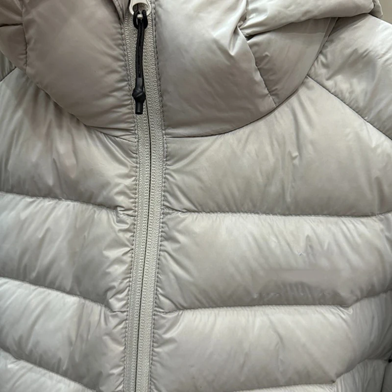 여성 후드 숏 패딩 재킷 2025 신상품 다운 파카 가을 겨울 초경량 보온 코트