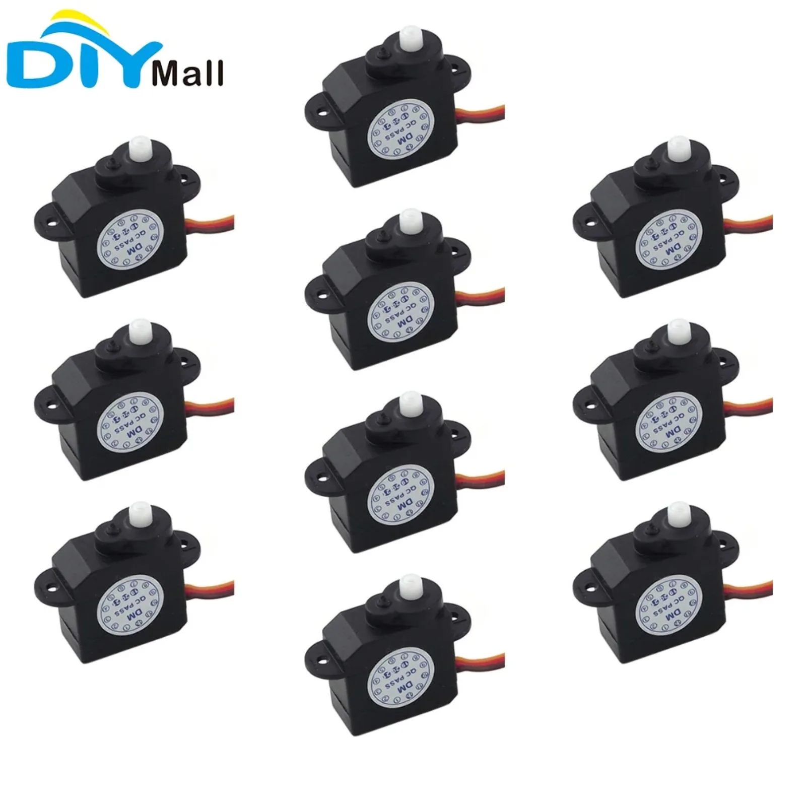 10pcs/lot DM-S0020 2.1g Micro Servo 2g with JR Connector 4.8V ~ 6.0V for RC hobby parts