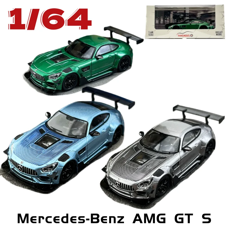 

RM Diecast 1/64 Scale Mercedes-Benz Alloy Car Model Mercedes-Benz AMG GT S Modified Play Vehicles Toys for Boys Original Box