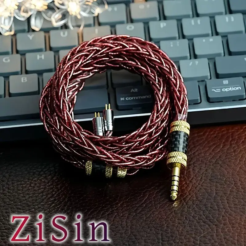 

ZiSin 36 8 Core Flagship Multi-Element HIFI Earphone Upgrade Cable with 4.4/3.5mm MMCX 0.78,Suitable For Wyvern CRA MK4 IEM