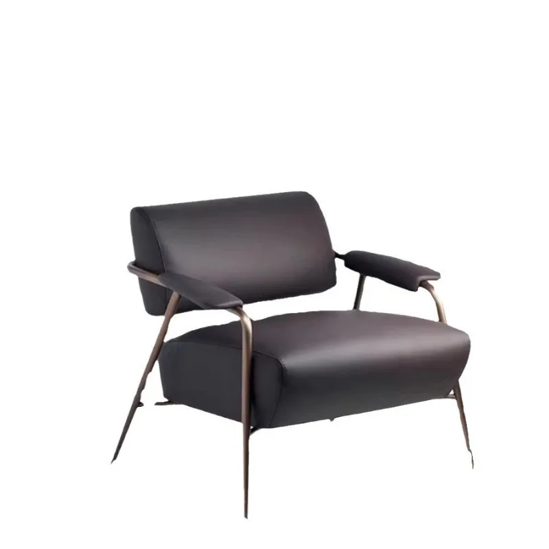 

Italian Light Luxury Home Bed and Breakfast Single Sofa Chair Sales Office Hotel Reception Chair Balcony Bedroom Leisure Chair