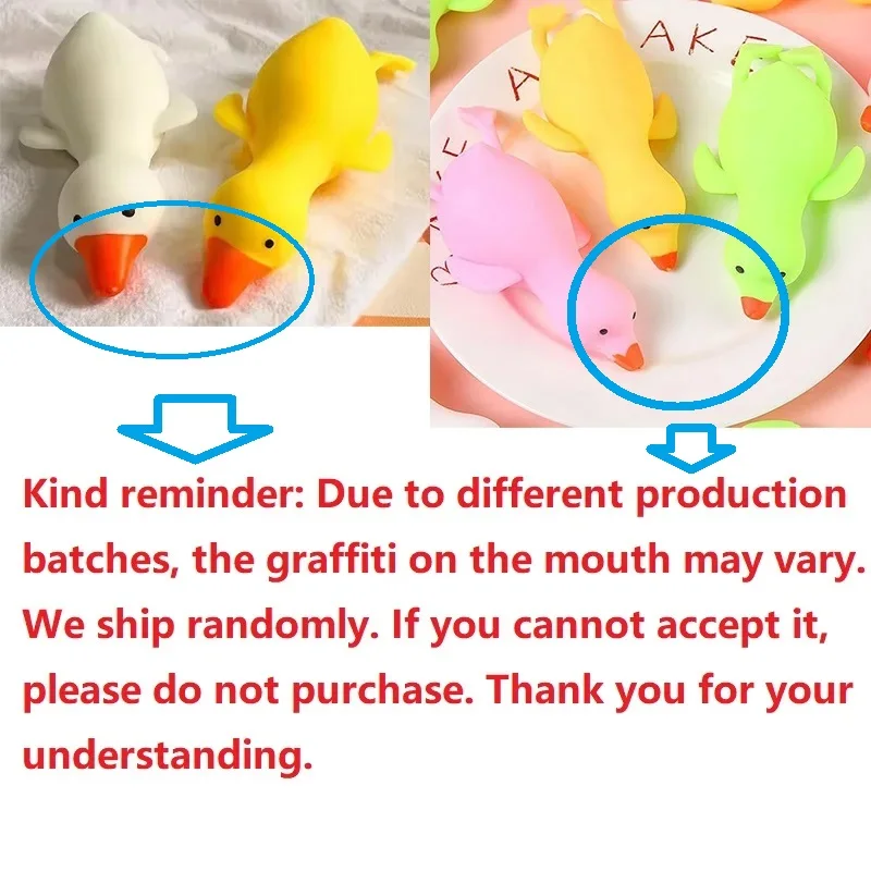 Kids Antistress Duck Squeeze Toys Goose Cute Kawaii Animals Vent Toys for Kids Adults Decompression Stretch Toys for Children view 2