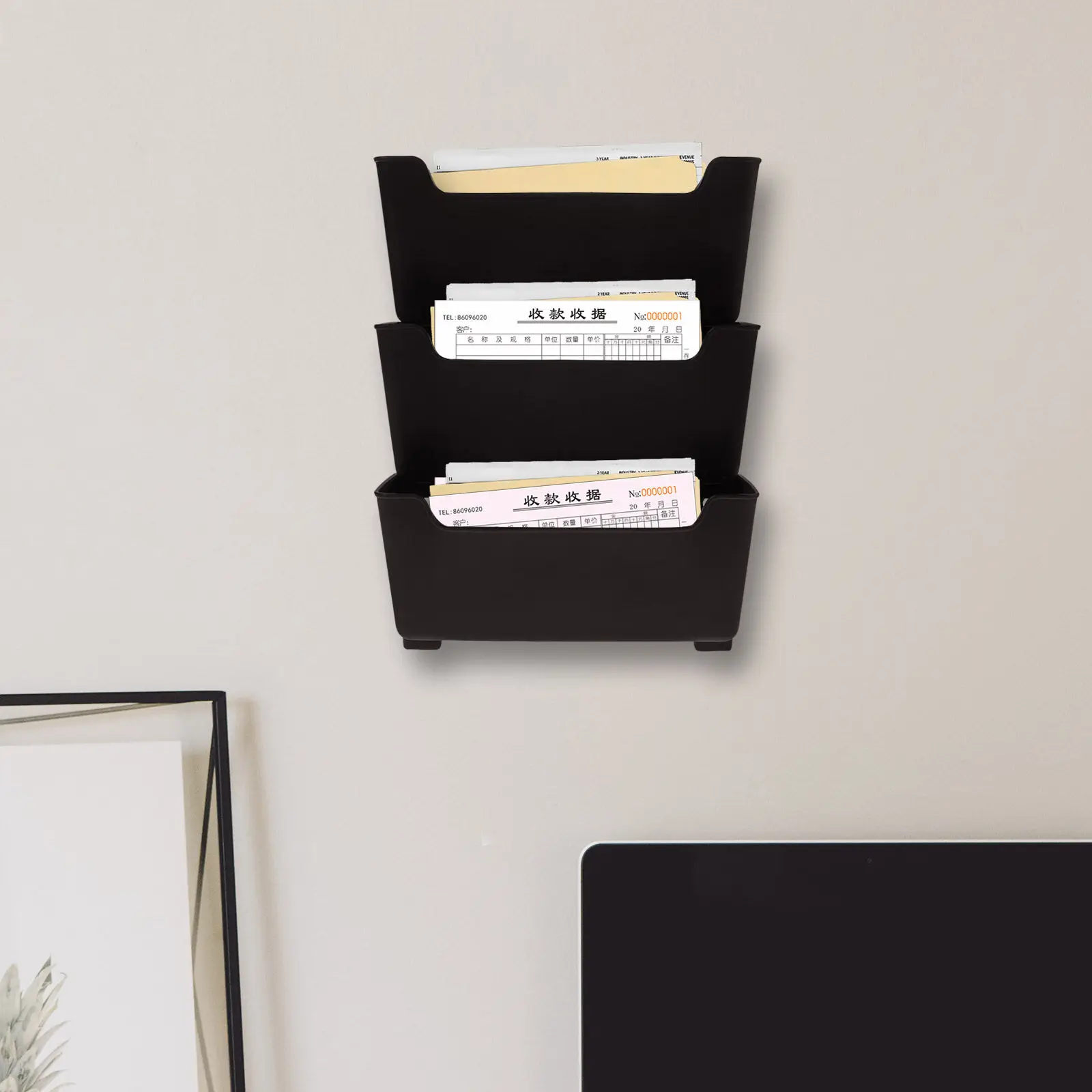 1set-wall-file-organizer-clear-hanging-wall-rack-multifunctional-document-storage-display-rack-magazine-holder-for-office-home
