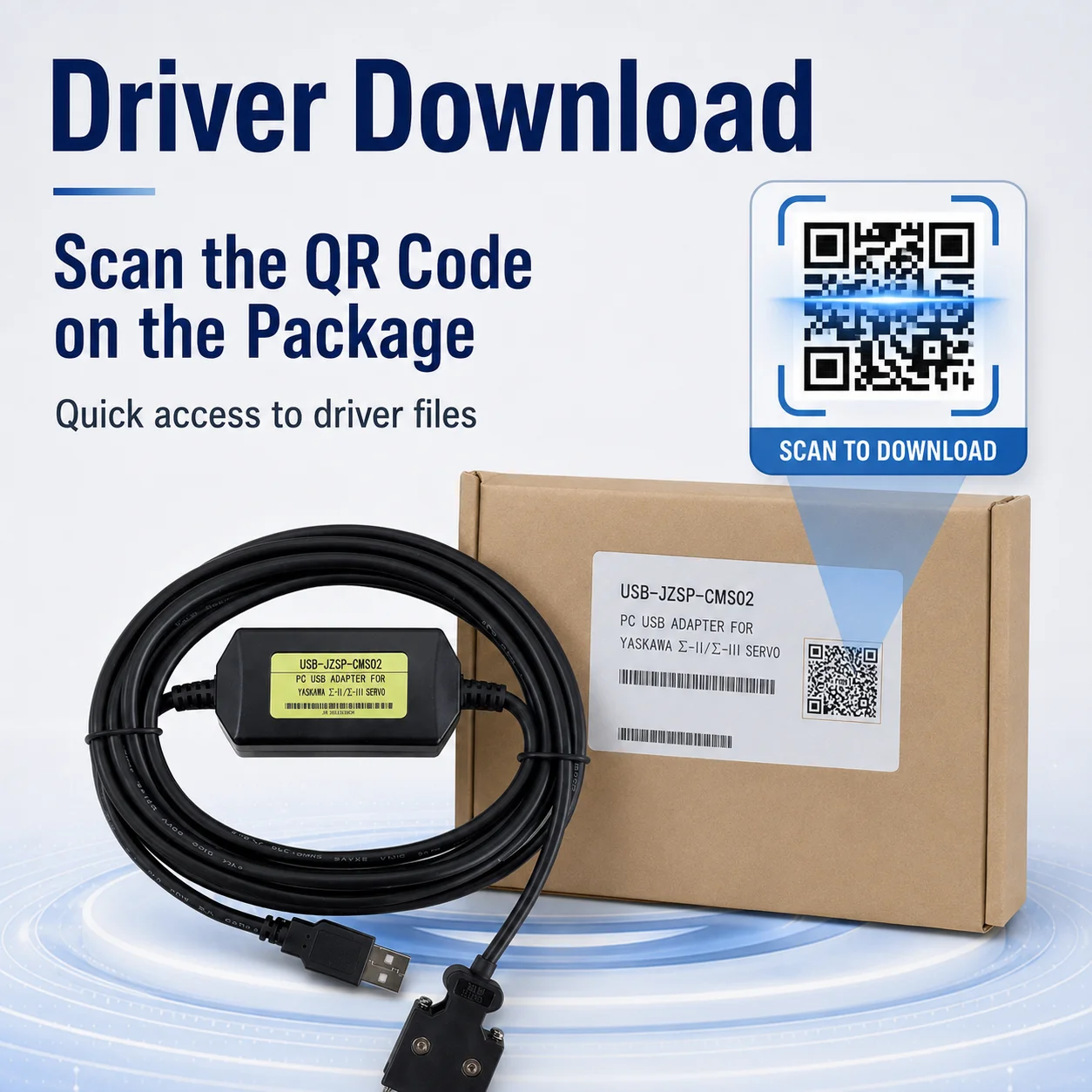 USB-JZSP-CMS02 Servo Communication Cable for Yaskawa Sigma II III SGDM DS DH USB Programming Debugging Adapter 10V