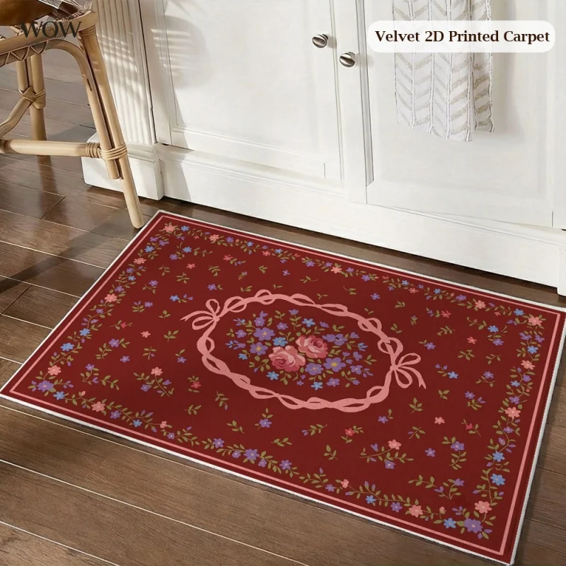 Mandala Boho Floral Pattern Doormat Non Slip Front Entrance Floor Mat Bohemian Home Decor
