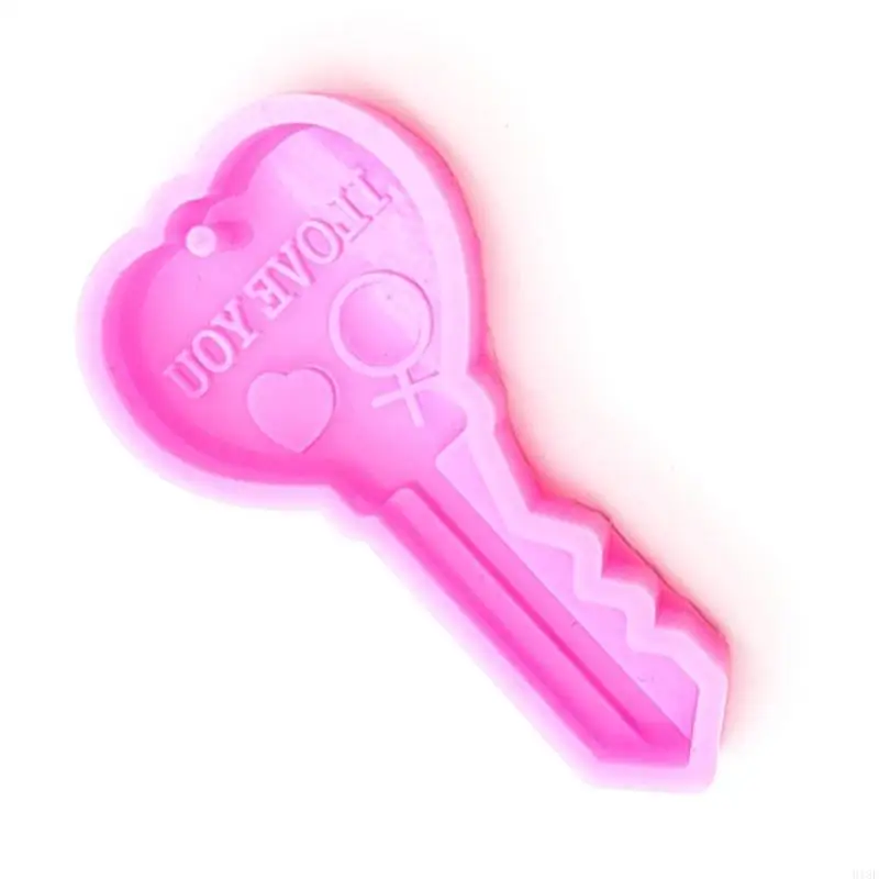 918F Silicone Resin Keychain Mold Love Heart for Key Chain Molds DIY Jewelry Making M