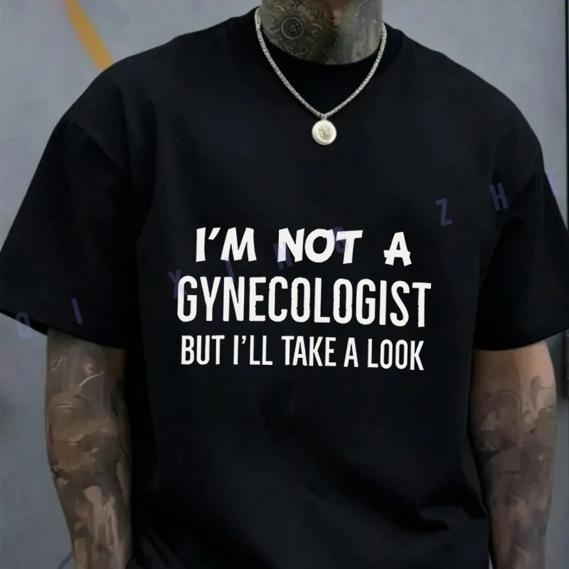 

Im Not A Gynecologist But Ill Take A Look Shirt Cotton Casual T-shirts Mens Summer Moto Cycling Sportswear Top Tee 2026