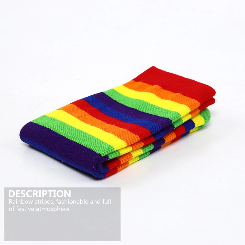 

2pcs 2 Pairs Stripe Warm Socks 5-12 Years Pure Cotton Warm Elastic Knitted Stockings Cotton Children Socks Fashionable