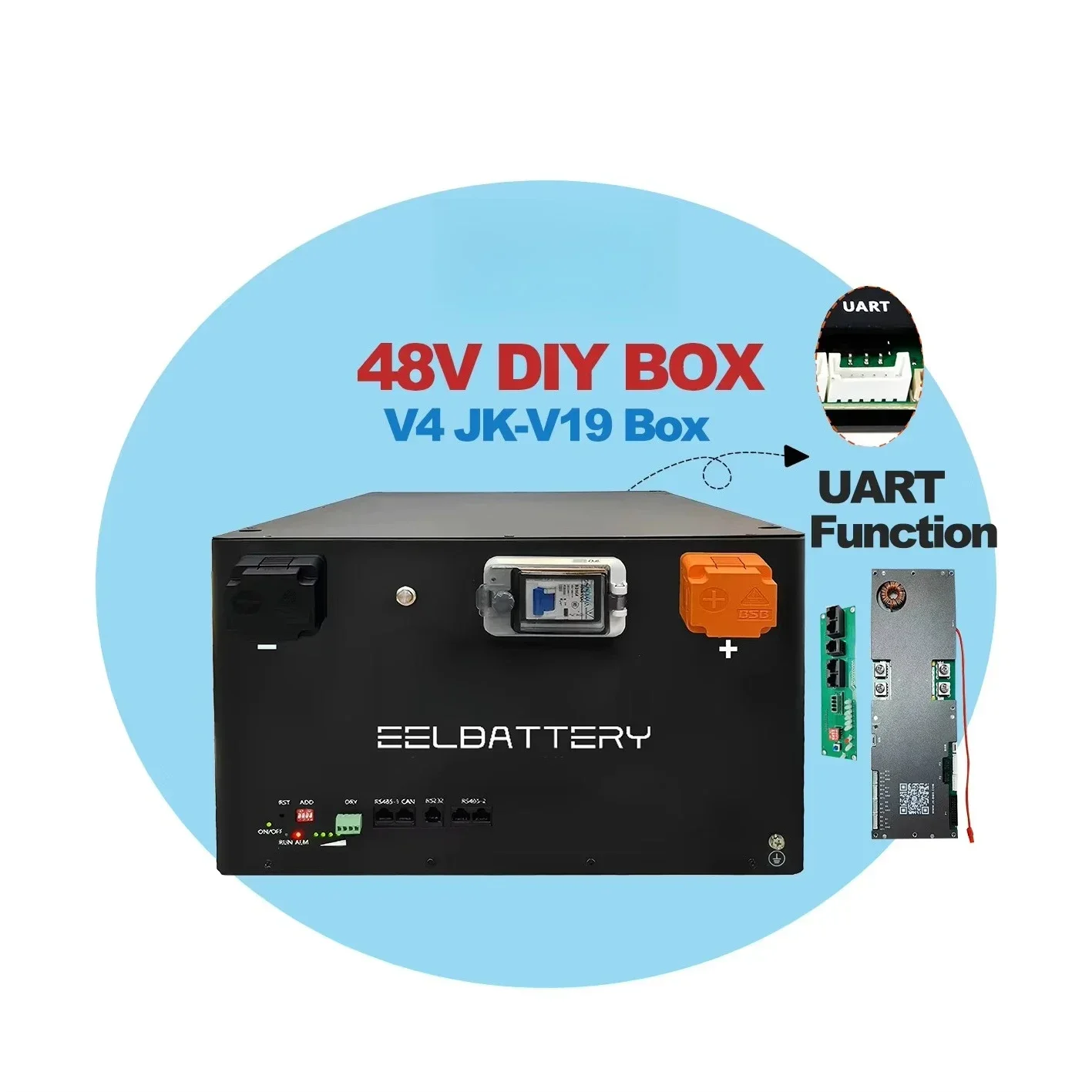 EEL جديد V4 48 فولت JK V19 BMS صندوق بطارية لبطارية ليثيوم أيون 280 كيلو MB31 صناديق البطارية لتقوم بها بنفسك 48 فولت صندوق jakong DDP الشحن