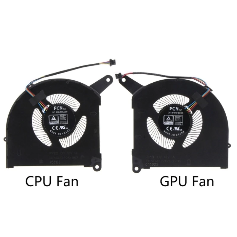 CPU GPU Fan Laptop Cooling Fan DC12V 1A 4-pin 4-wires for GIGABYTE AERO 16 17 YE5 XE5 RP86YE Laptop Part Brushless Dropship