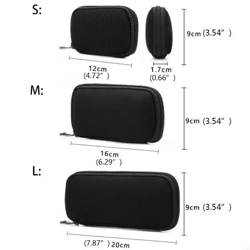 محرك أقراص فلاش USB المحمولة F68C لحقيبة مقاومة للماء الصدمات حامل المنظم BLA
