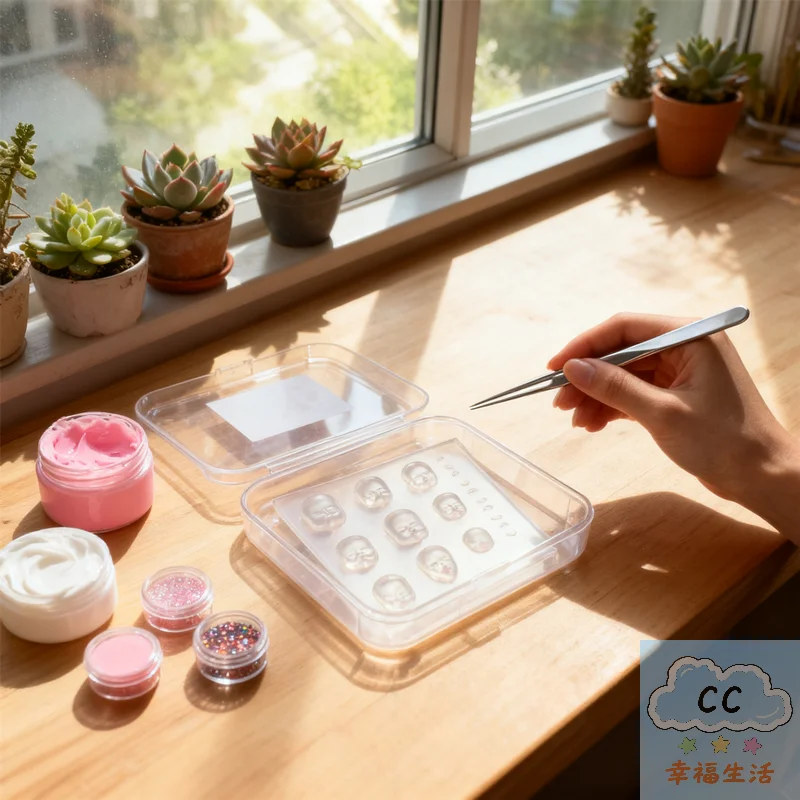 YY Silicone 3D Nail Mold with Cartoon Face, Hand Engraving Manicure Tool, Unique Nail Art Decoration Accessory for Fashion Nails