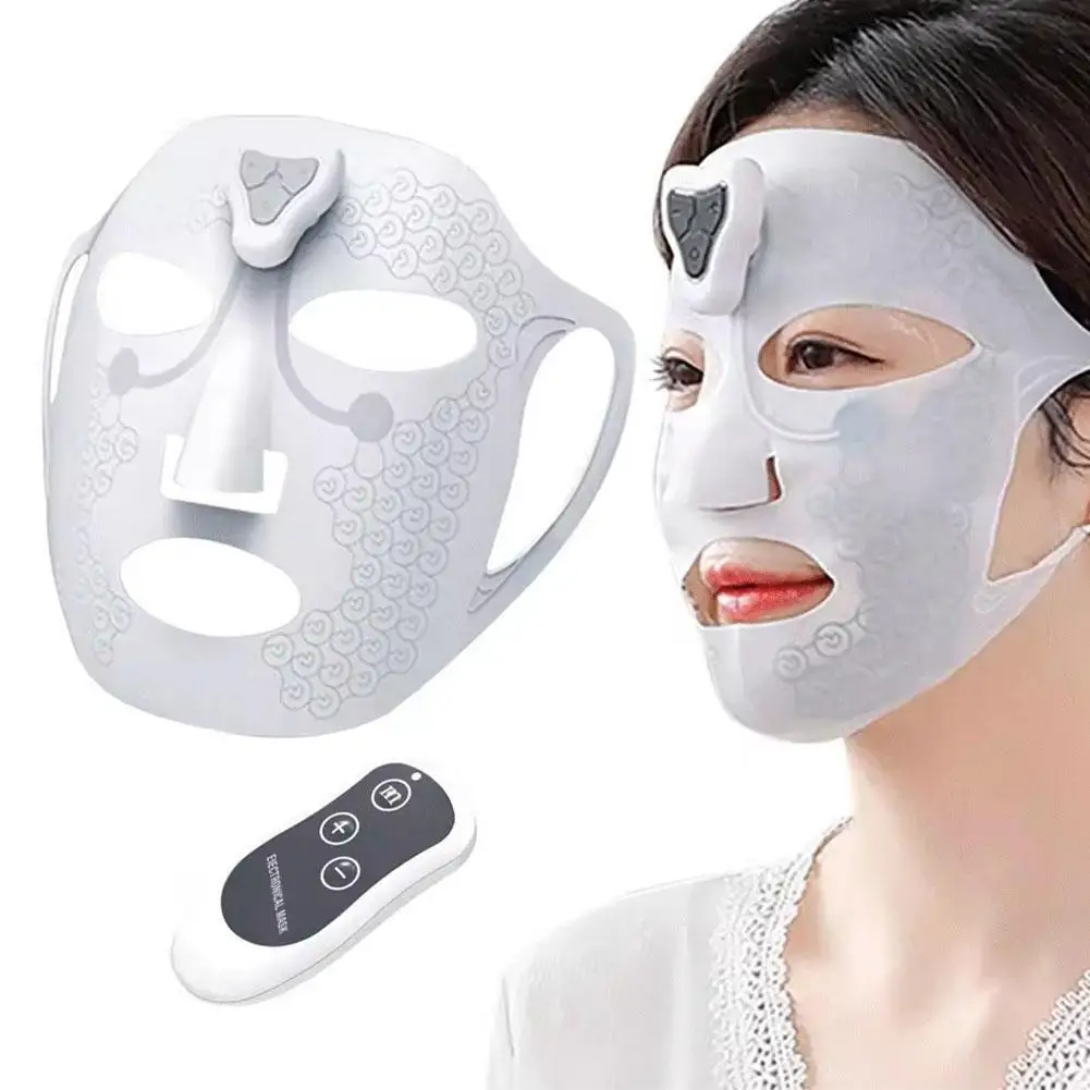 Electronic Facial Skin Care Mask with Remote Control for Women Promoting the Absorption of Facial Mask USB Rechargeable 2024