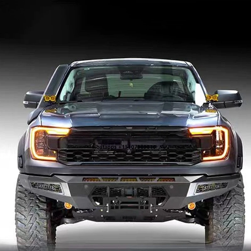 

Pursuit Design Manganese Steel Front Bumper, Enhanced Off-Road Protection & Anti-Collision Bar