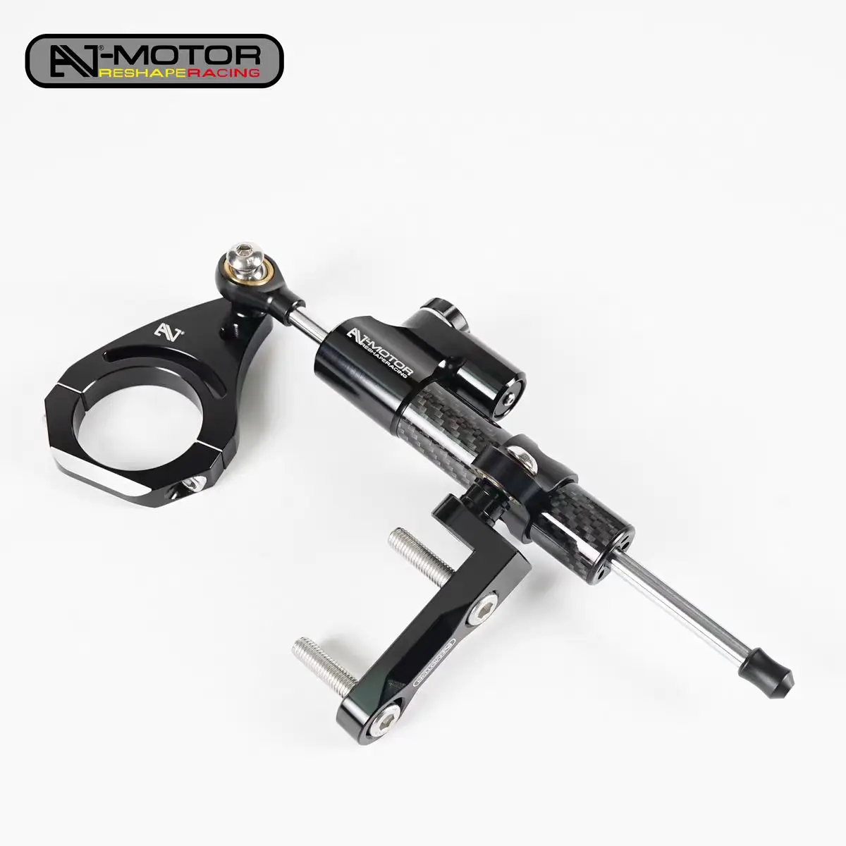 AJ-MOTOR Motorcycle Damper and Bracket For Yamaha YZF-R3 2019-2026 YZF-R25 2013-2026
