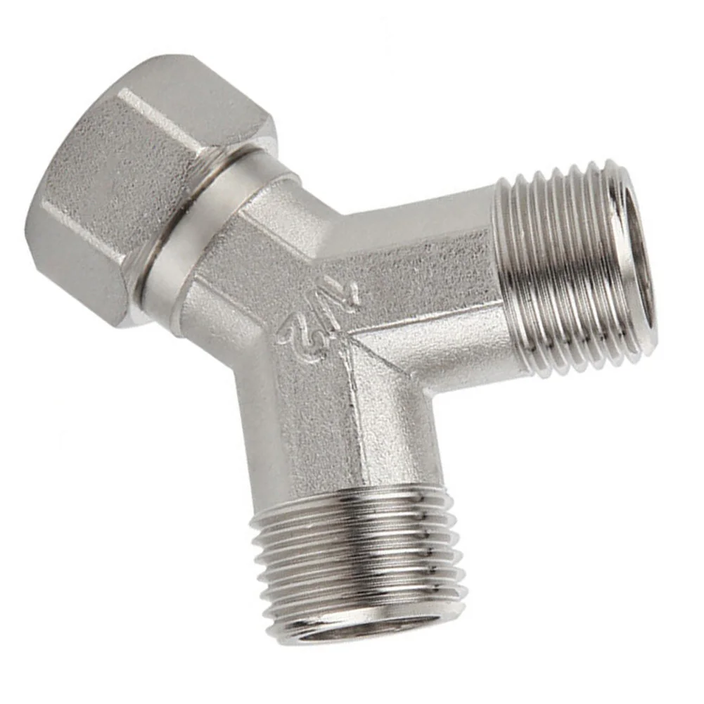 

Connector Copper 1/2\\\\\\\\\\\\\\\" DN15 Hot Bathroom Gadgets Union Dishwasher Washing Machine Tap Silver Slip-knot Elbow Tee