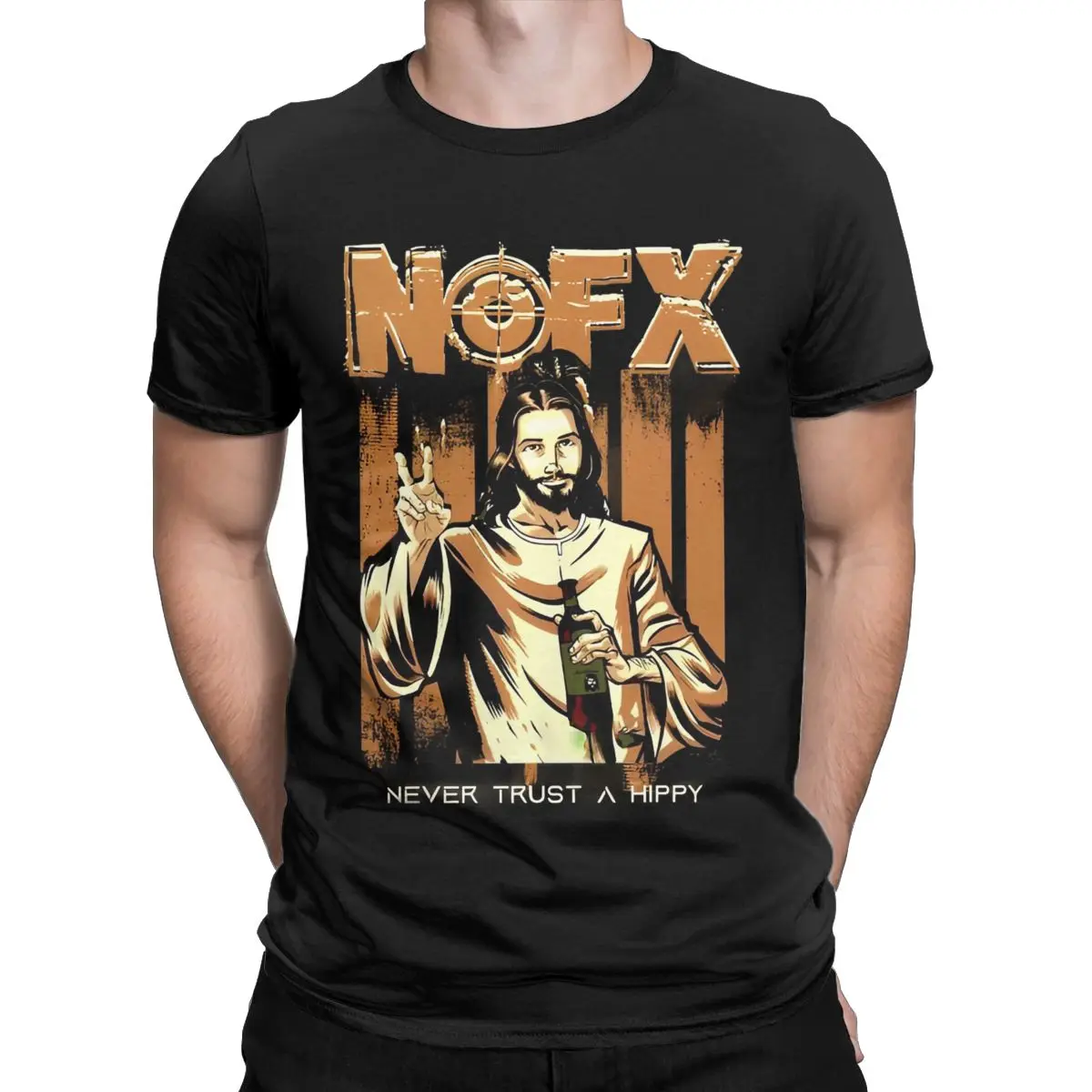 Nofx Hip Hop Drunk Men T Shirts Band Punk Rock Humorous Tees Short Sleeve O Neck T-Shirts Pure Cotton Gift Idea Clothing