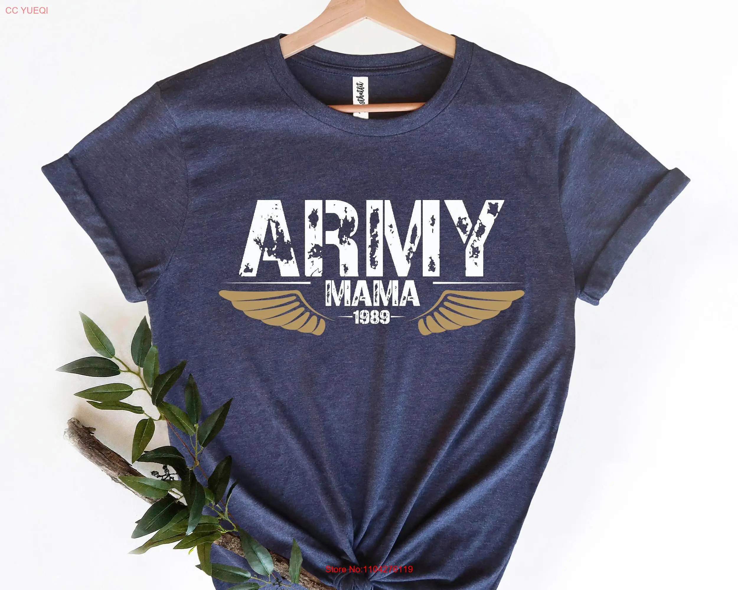 

Army Mama T Shirt Mother's Day Military Mum Veteran Mom Soldier Birthday GifT For long or short sleeves