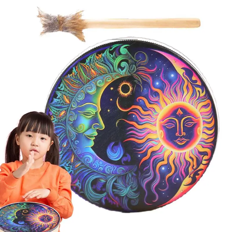 Hand Drum Wood Shaman Drums With Drum Stick Wood Shaman Drums Shaman Hand Drum Drum Sound Healing Tool Crafted For Reflection