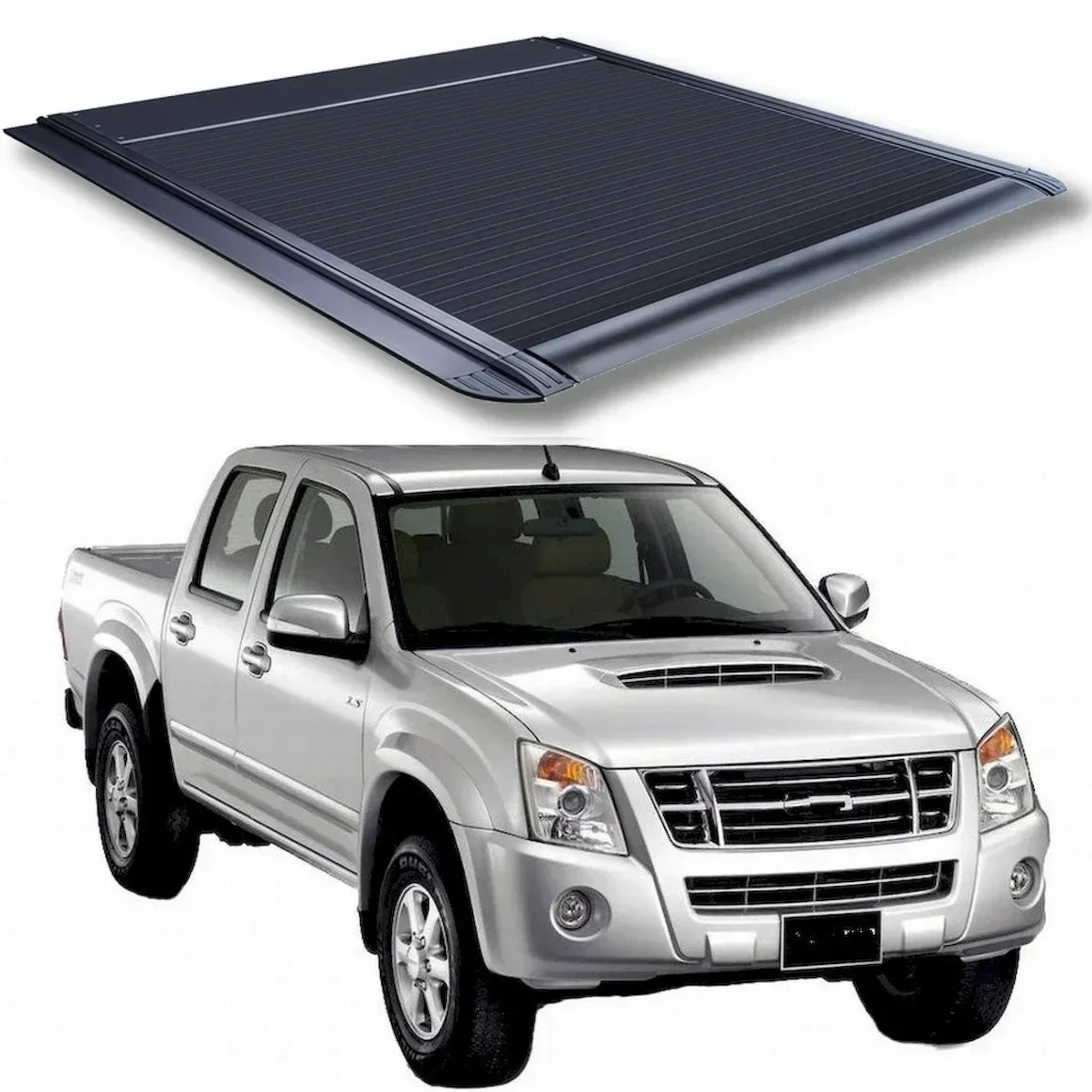 Electric Retractable  Tonneau Truck Bed Cover For 2012+ ISUZU D-MAX(Without gantry)