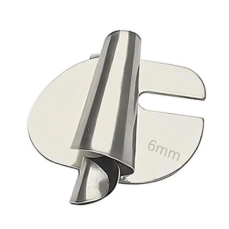 

6 шт., рулонная лапка для шитья, 3-8 мм, 6 размеров, широкая рулонная лапка под давлением, прижимная лапка для швейной машины, детали лапки для Hemmer