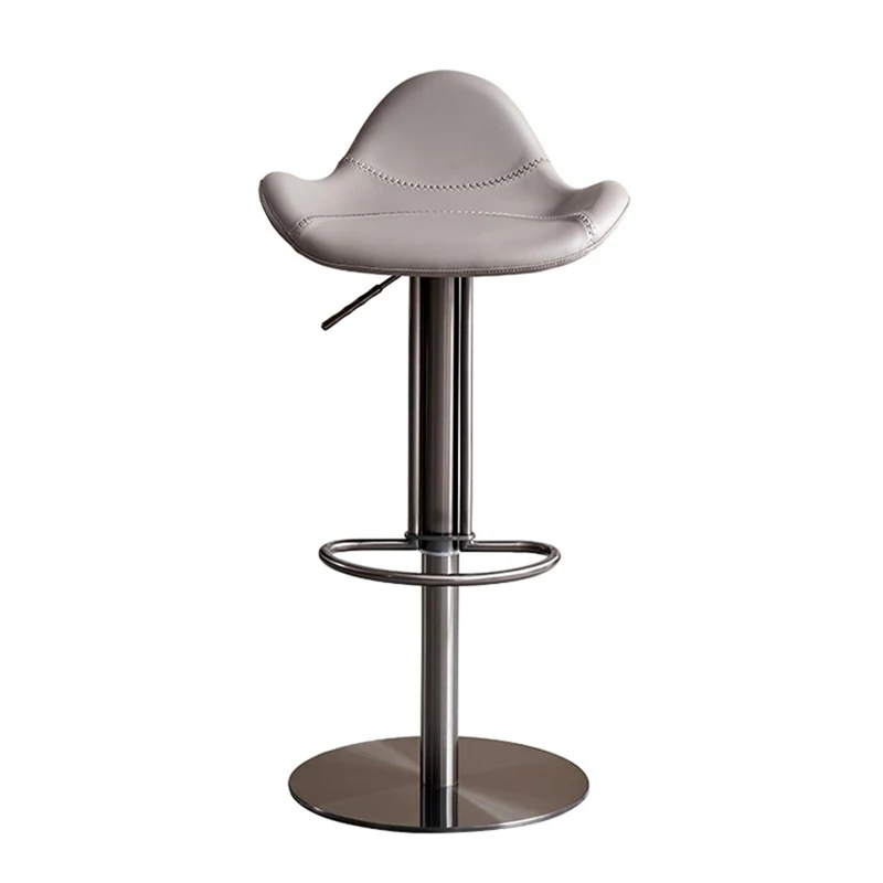 Weiße hohe moderne Barhocker aus Metall, luxuriöse Qualität, Bistro-Salon-Barhocker, nordische drehbare, bequeme Taburete Cocina-Möbel