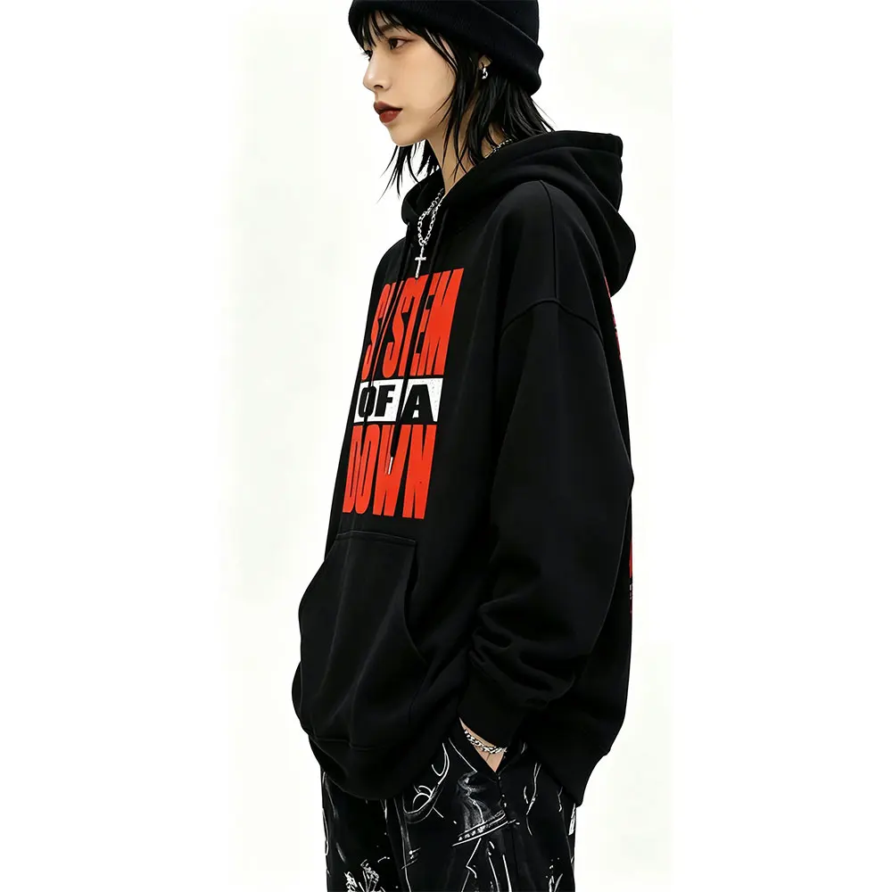System of A Down Tour 2026 Hoodie Men Women Vintage Rock Oversized Streetwear Male 90s Alternative Metal Merch Pullover Hoodies