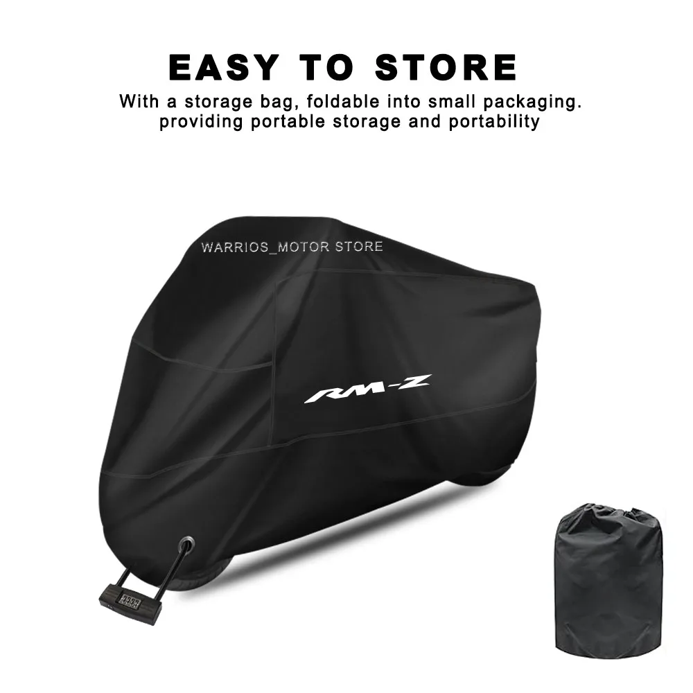 For Suzuki RMZ250 RMZ450 RMZ 250 450 Motorcycle Cover UV Protection Dustproof Snowproof Outdoor Waterproof Motorcycle Rain Cover