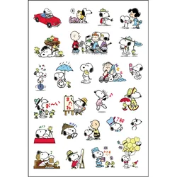 8pcs Non-repetitive Cartoon Cute Snoopy Children DIY Graffiti Mobile Phone Computer Waterproof Sticker